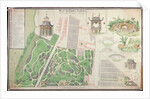 Plan of the English Landscape Garden of the Duke of Praslin in Neuilly-sur-Seine, 1788 by French School