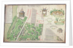 Plan of the English Landscape Garden of the Duke of Praslin in Neuilly-sur-Seine, 1788 by French School