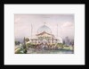 Tent and Big Glasshouse in the Garden of the Universal Exhibition in Paris in 1867 by French School