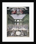 Set design for an unidentified ballet in a garden, taken from a collection entitled 'Menus Plaisirs du Roi' by French School