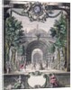 Set design for an unidentified ballet, taken from a collection entitled 'Menus Plaisirs du Roi' by French School