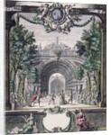 Set design for an unidentified ballet, taken from a collection entitled 'Menus Plaisirs du Roi' by French School