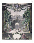 Set design for an unidentified ballet, taken from a collection entitled 'Menus Plaisirs du Roi' by French School