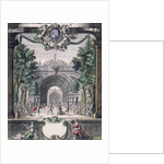 Set design for an unidentified ballet, taken from a collection entitled 'Menus Plaisirs du Roi' by French School