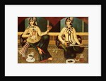 Two harem ladies, Qajar, Persian, c.1811-14 by Persian School