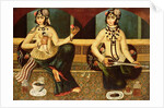 Two harem ladies, Qajar, Persian, c.1811-14 by Persian School