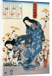 Gio and Giji Gathering Flowers by Utagawa Kuniyoshi