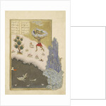 Persian 239 fol.165b The div Akvan lifts the sleeping Rustam by Persian School