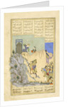 Persian 239 fol.119b Farād shoots Zarāsp by Persian School