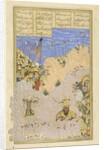 Persian 239 fol.145b Rustam shoots Ashkab?s by Persian School