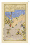 Persian 239 fol.145b Rustam shoots Ashkab?s by Persian School