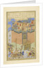 Persian 239 fol.223a The fortress of Gang Dizh attacked with mines by Persian School