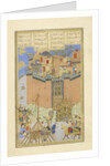 Persian 239 fol.223a The fortress of Gang Dizh attacked with mines by Persian School