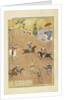 Persian 239 fol.252a Gusht?sp plays polo before the Qaysar by Persian School