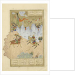 Persian 239 fol.296a Isfandiyār slain by Rustam by Persian School