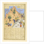 Persian 239 fol.313b Iskandar comforts the dying D?r? by Persian School