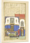 Persian 239 fol.56b Tahmīnah comes to Rustam by Persian School