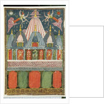 A temple containing an image of Venu-gopala-krishna with two dancing girls performing for the deity, 1823 by Indian School