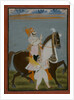 Rawat Bhim Singh of Salumbar riding Nur, 1820 by Indian School
