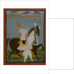 Rawat Bhim Singh of Salumbar riding Nur, 1820 by Indian School