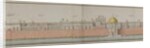 Panorama of the fort at Delhi, 1810 by Persian School