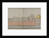 Panorama of the fort at Delhi, 1810 by Persian School