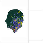 King Charles III, Coronation Floral Portrait, 2023 by Marianna Kulukundis
