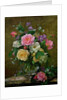 AB/32 Roses in a glass vase by Albert Williams