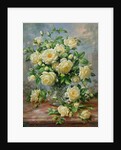 Princess Diana Roses in a Cut Glass Vase by Albert Williams