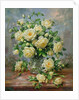 Princess Diana Roses in a Cut Glass Vase by Albert Williams