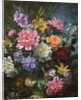 Peonies and mixed flowers by Albert Williams