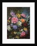 Peonies and mixed flowers by Albert Williams