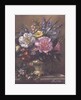 AB/111/2 Peonies, bluebells and primulas by Albert Williams