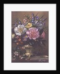 AB/111/2 Peonies, bluebells and primulas by Albert Williams