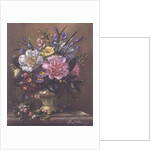 AB/111/2 Peonies, bluebells and primulas by Albert Williams