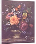 AB111/2 Roses and pansies by Albert Williams