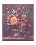 AB111/2 Roses and pansies by Albert Williams