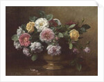 AB/119/2 A bowl of roses by Albert Williams