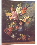 AB/106/2/B Gladioli and Dahlias by Albert Williams