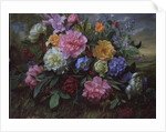 AB/18 Peonies and Hydrangea by Albert Williams