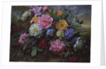 AB/18 Peonies and Hydrangea by Albert Williams