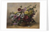AB230 Hollyhocks in a Basket by Albert Williams