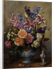 AB250 Still Life of Roses, Lilies and Delphiniums by Albert Williams