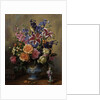 AB250 Still Life of Roses, Lilies and Delphiniums by Albert Williams