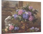 AB211B Still Life of Hydrangeas and Lilacs by Albert Williams