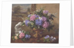 AB211B Still Life of Hydrangeas and Lilacs by Albert Williams
