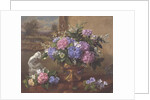 AB211B Still Life of Hydrangeas and Lilacs by Albert Williams