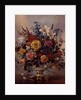 PB/268 Vase of Flowers in a Porcelain Jug by Albert Williams