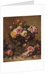 A Cluster of Victorian Roses by Albert Williams