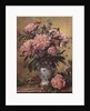 Vase of Peonies and Canterbury Bells by Albert Williams